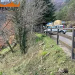 Staccionata Ortisei H3C per strada a Talamello.