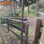 Staccionata Ortisei H3C per strada a Talamello.