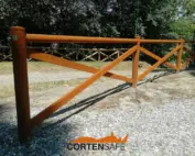 Staccionata Cadore H3C-3 per parco di Torino.