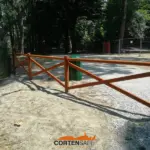 Staccionata Cadore H3C-3 per parco di Torino.