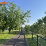 Staccionata Brunico H2C per percorso ciclopedonale di Trissino.