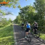 Staccionata Brunico H2C per percorso ciclopedonale di Trissino.