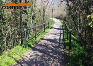 Staccionata Cortina T2C per percorso pedonale di Vaiano.