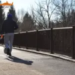 Parapetto Falcade HO3 e Staccionata Brunico H2C per percorso ciclopedonale a Valdagno.