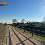 Staccionata Brunico H3C e cancello Altea per pista ciclabile di Verona.