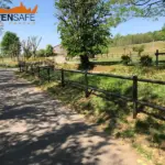 Staccionata Brunico H2C e bacheca Levico per percorso pedonale a Volpago del Montello.