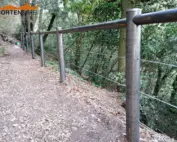 Staccionata Stelvio H4C per sentiero di Volterra.