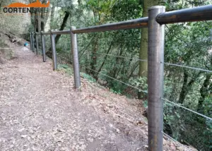 Staccionata Stelvio H4C per sentiero di Volterra.