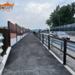 Staccionata Brunico H2C per marciapiede di Zola Predosa.
