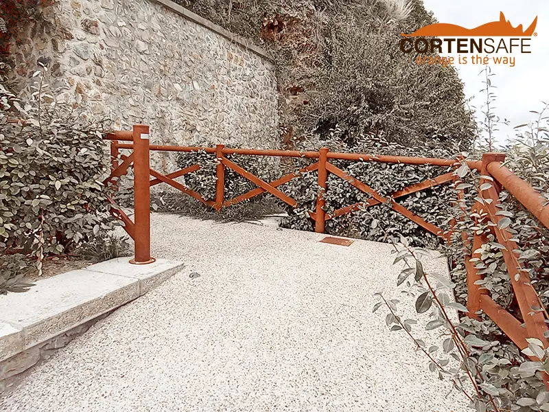 Cortenstahlzaun-Cadore H3C-3 Gemeinde Magliano in der Toskana - 2