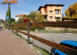 Staccionata Badia H2C per parcheggio di Lessona.