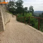 Staccionata Stelvio H5C per percorso di Montone.