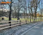 Staccionata Badia QE3C wood per area verde di Sernaglia della Battaglia.