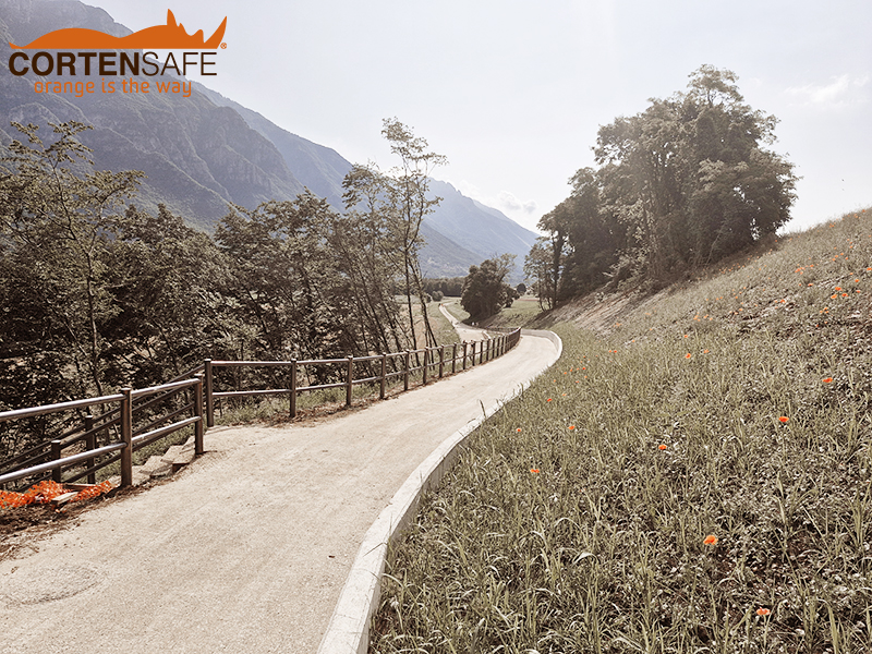Staccionta Brunico per 2 piste ciclopedonali del Vicentino - Pista di Velo D'Astico - 2