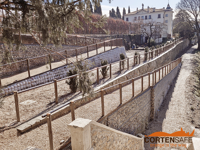 Staccionate e parapetti Cortensafe per Villa Valmarana ai Nani di Vicenza - 1
