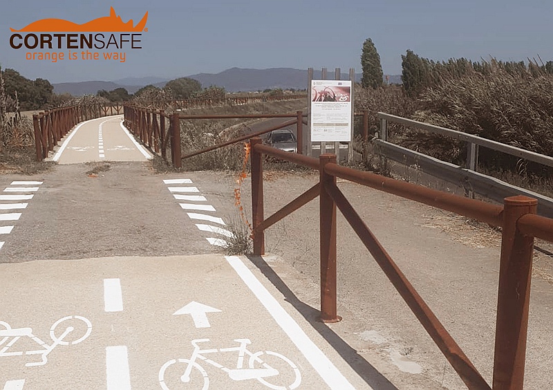 Eleganza in Corten lungo il fiume Tirso - Oristano (OR) - Cortensafe - 2