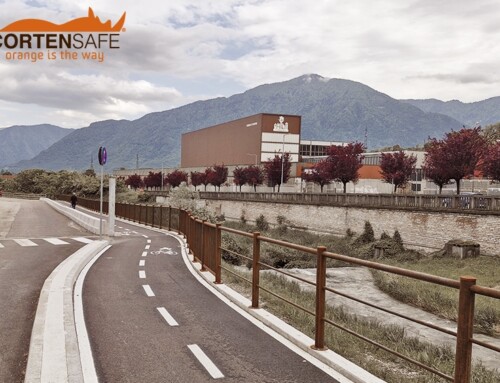 La pista ciclopedonale di Pedavena: un caso di riqualificazione progettuale con acciaio Corten